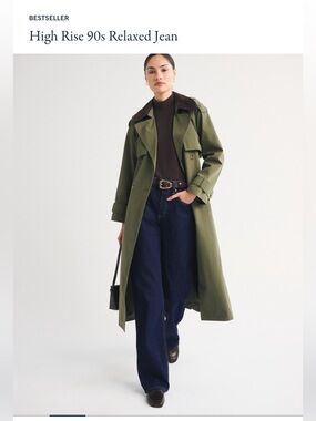 Abercrombie & Fitch Women's Straight Leg Jeans - Dark Blue Denim